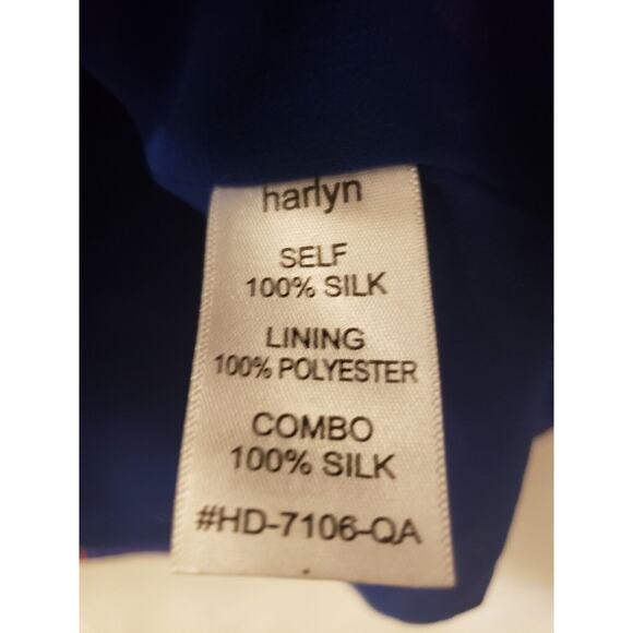 Anthropologie Harlyn 100% Silk Flamingo Repeat Shift Tunic Dress Blue XS - Picture 7 of 11